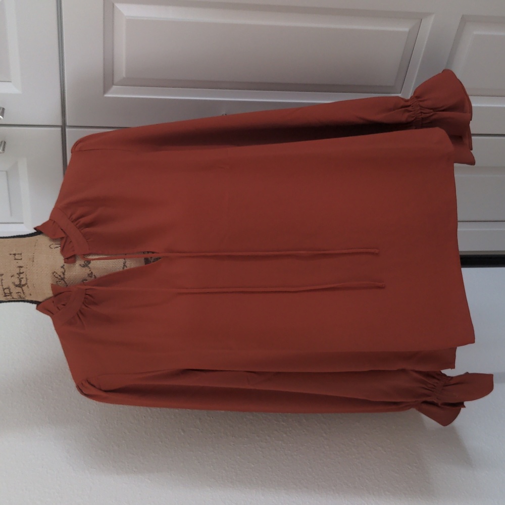 NWT JCrew Gathered Ruffle Drapey Blouse - Picture 4 of 9